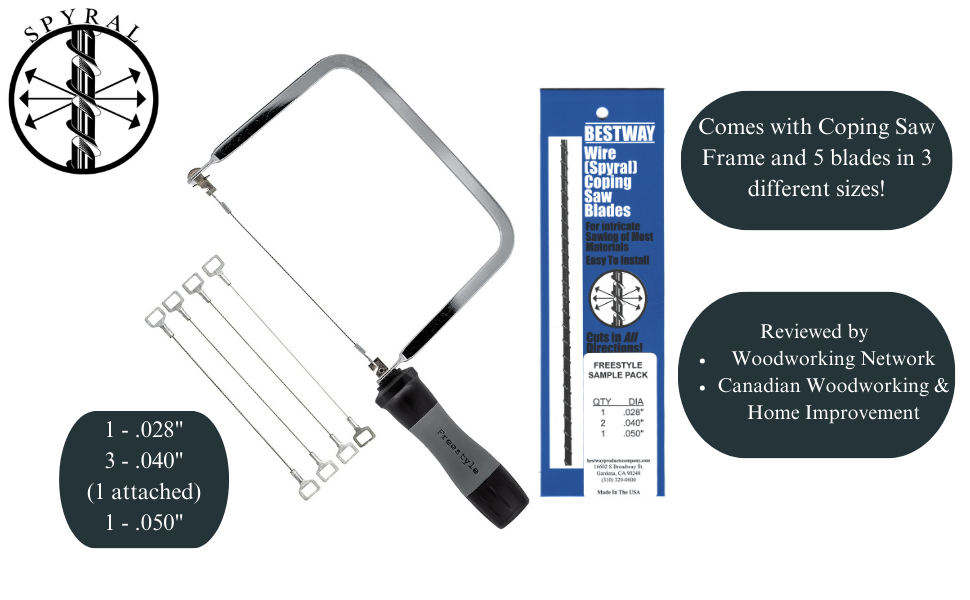 Freestyle Coping Saw Kit with Sample Blades