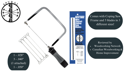 Freestyle Coping Saw Kit with Sample Blades